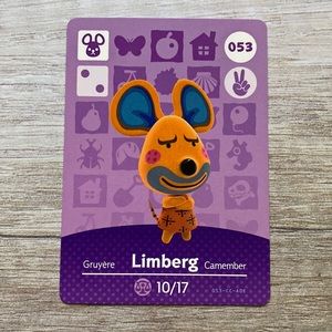 Genuine Animal Crossing Amiibo Card Limberg